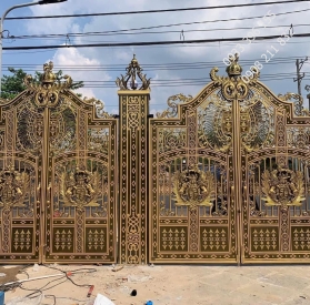 Cửa cổng hợp kim nhôm đúc