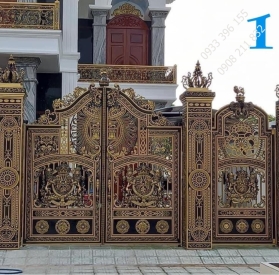 Cổng biệt thự nhôm đúc