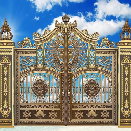 Cửa cổng nhôm đúc